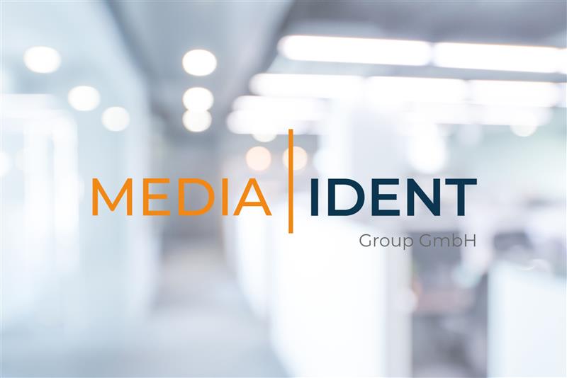 MEDIA-IDENT Group GmbH logo — corporate identity and innovation in media monitoring